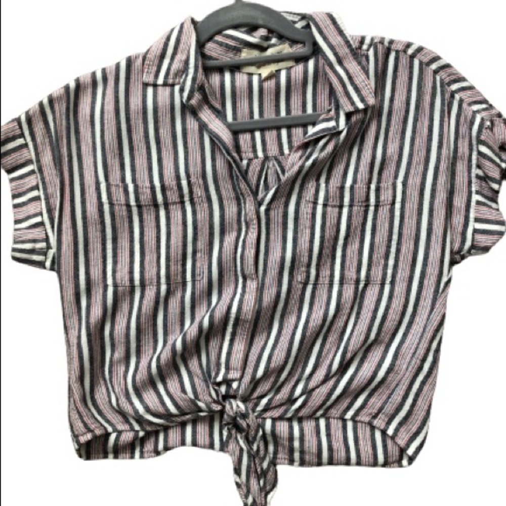 Cloth & Stone tie front top